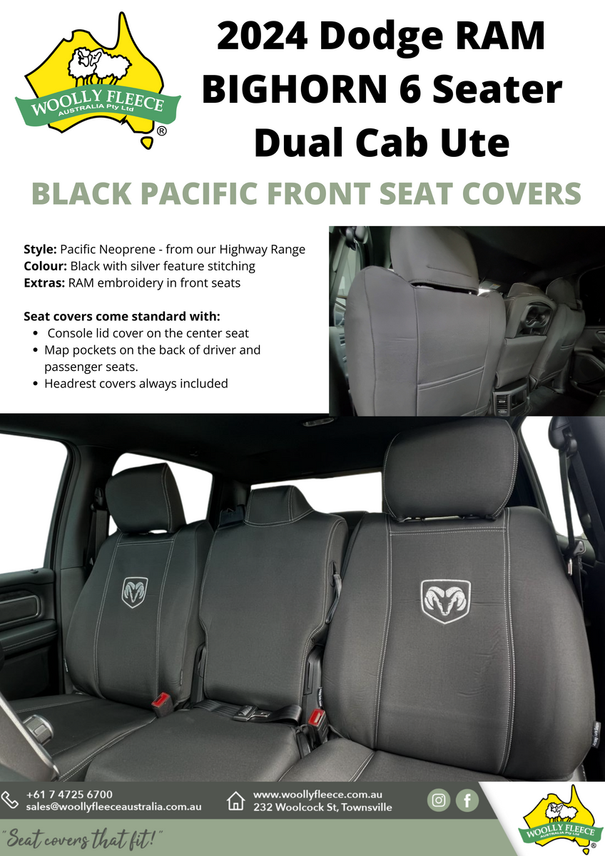 RM DODGE RAM BIGHORN 6 SEAT DUAL CAB UTE 2024CURRENT Woolly Fleece