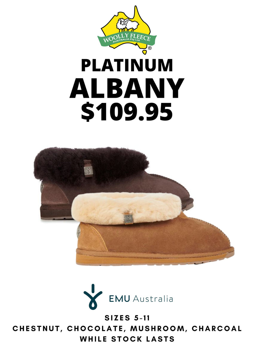 Foot Wear Emu Platinum Albany Australian Made – Woolly Fleece