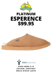 Foot Wear - Emu Platinum Esperence Australian Made