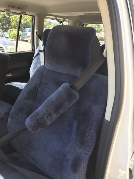 Car Accessories - Sheep skin seat belt covers
