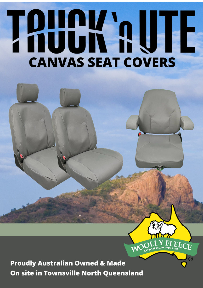 Truck N Ute Canvas Seat Covers Woolly Fleece Australia