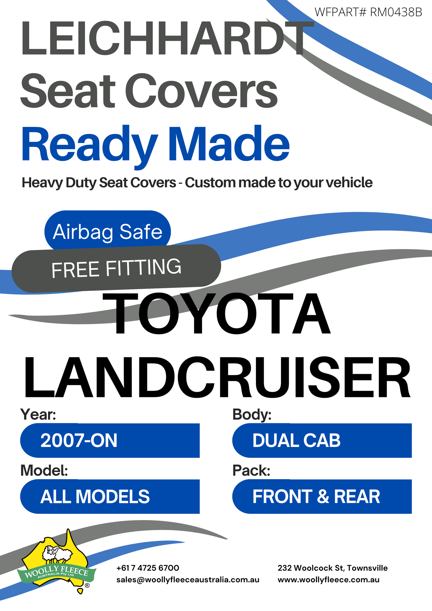 RM TOYOTA LANDCRUISER DUAL CAB UTE 2007-CURRENT