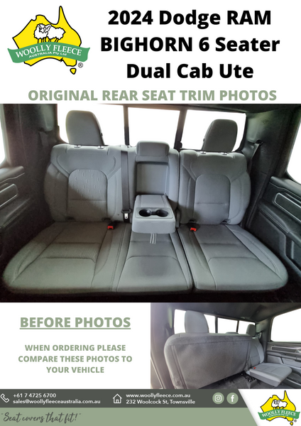 RM DODGE RAM BIGHORN 6 SEAT DUAL CAB UTE 2024-CURRENT