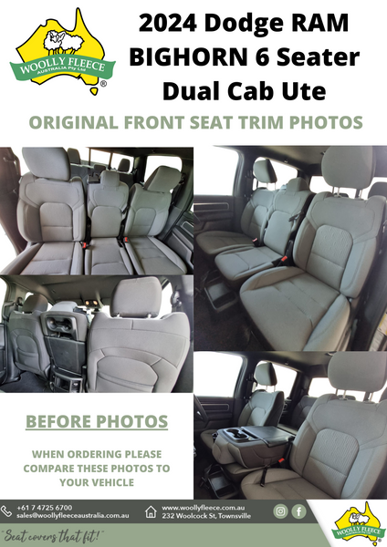 RM DODGE RAM BIGHORN 6 SEAT DUAL CAB UTE 2024-CURRENT