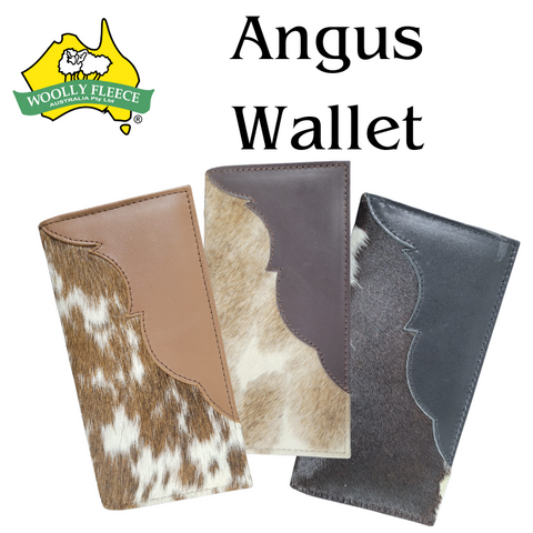 Cow hide Handbags wallets and more Woolly Fleece Australia