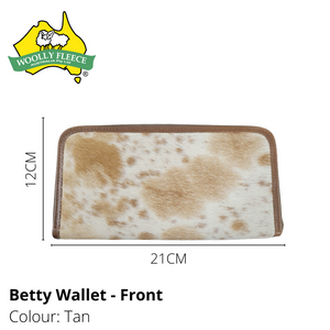 Betty - Cowhide and Leather wallet