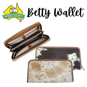 Betty - Cowhide and Leather wallet