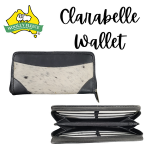Clarabelle - Cowhide and Leather wallet