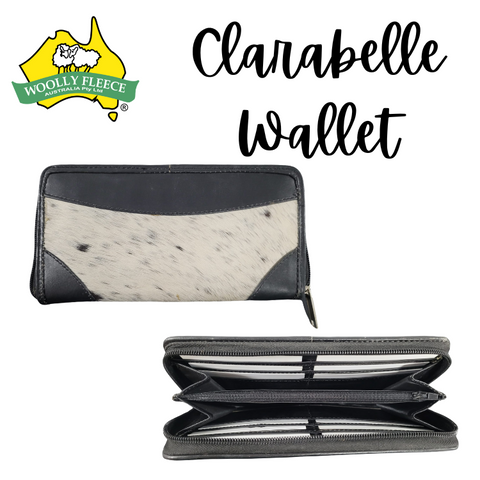 Clarabelle - Cowhide and Leather wallet