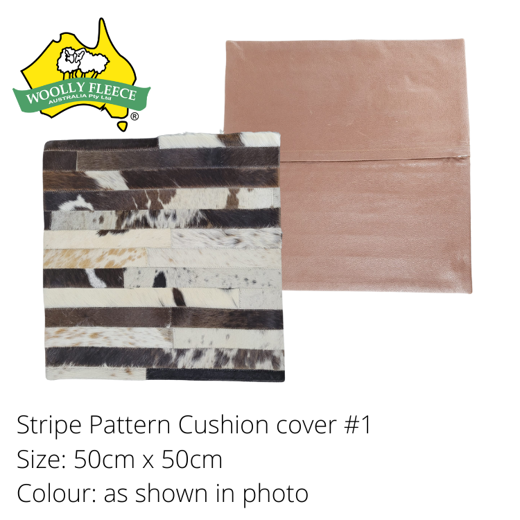 Cowhide Cushion cover - Stripe, 50cmx50cm