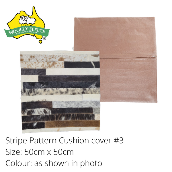 Cowhide Cushion cover - Stripe, 50cmx50cm