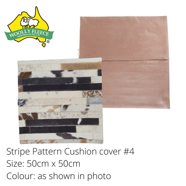 Cowhide Cushion cover - Stripe, 50cmx50cm