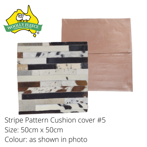 Cowhide Cushion cover - Stripe, 50cmx50cm