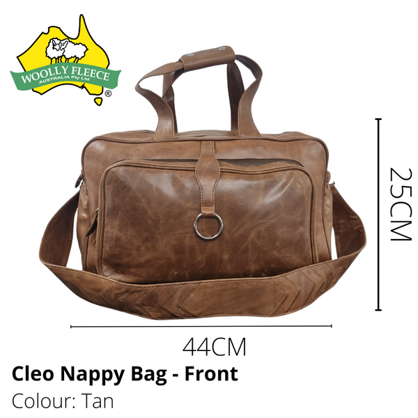 Cleo - Leather Nappy bag