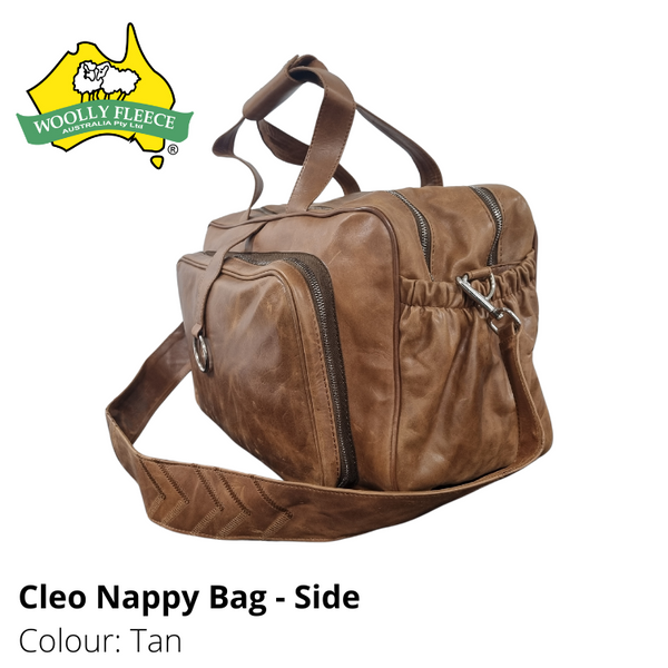 Cleo - Leather Nappy bag