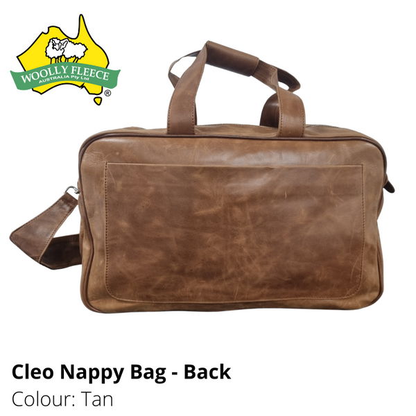 Cleo - Leather Nappy bag