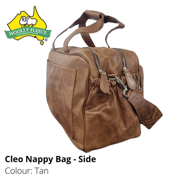 Cleo - Leather Nappy bag