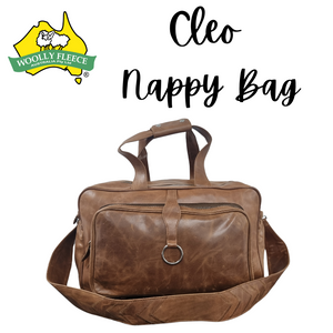 Cleo - Leather Nappy bag