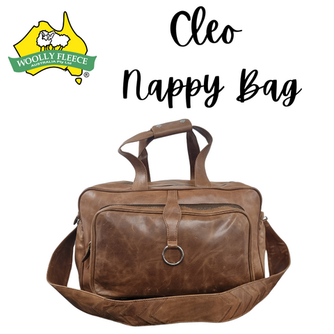 Cleo - Leather Nappy bag