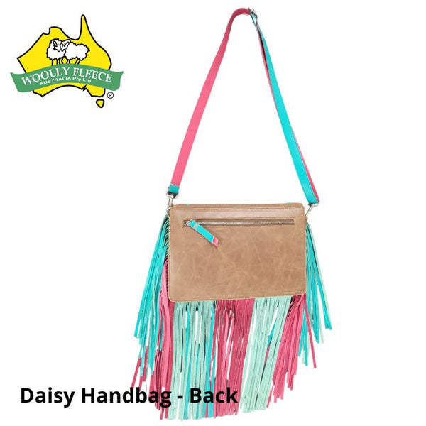 Daisy - Leather shoulder bag with tassles