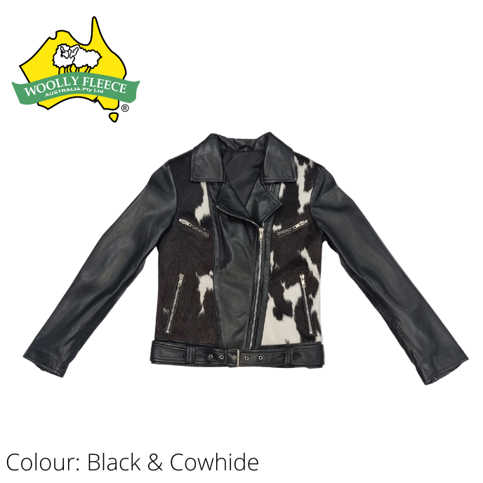 Leather Jacket - Style Devina -  Genuine cowhide and Leather