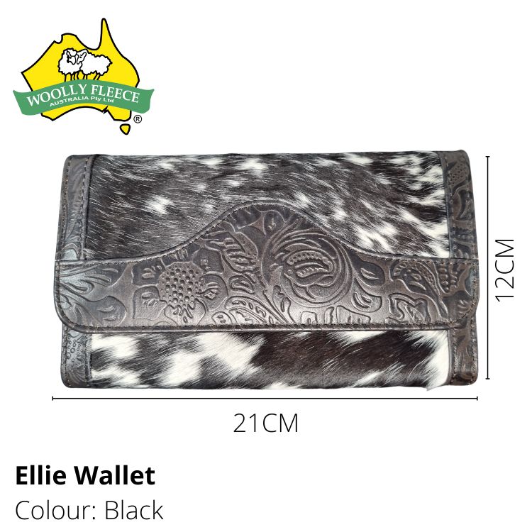 Ellie - Cowhide and Leather Wallet