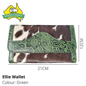 Ellie - Cowhide and Leather Wallet