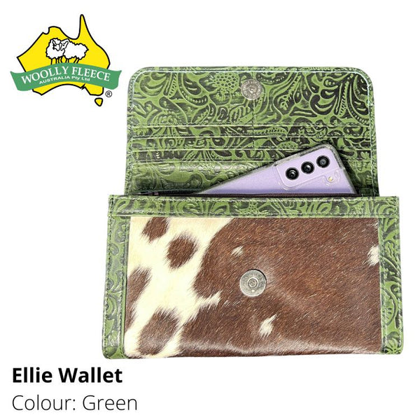 Ellie - Cowhide and Leather Wallet