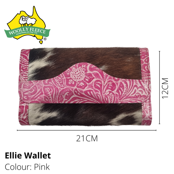 Ellie - Cowhide and Leather Wallet