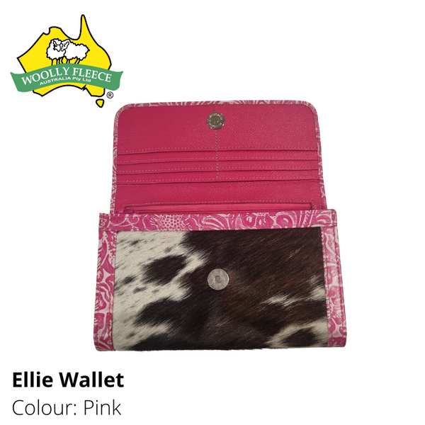 Ellie - Cowhide and Leather Wallet