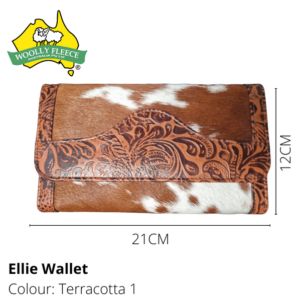 Ellie - Cowhide and Leather Wallet