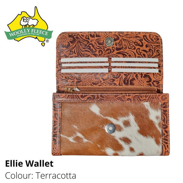 Ellie - Cowhide and Leather Wallet