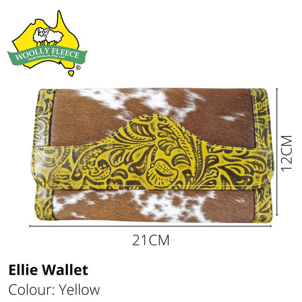 Ellie - Cowhide and Leather Wallet