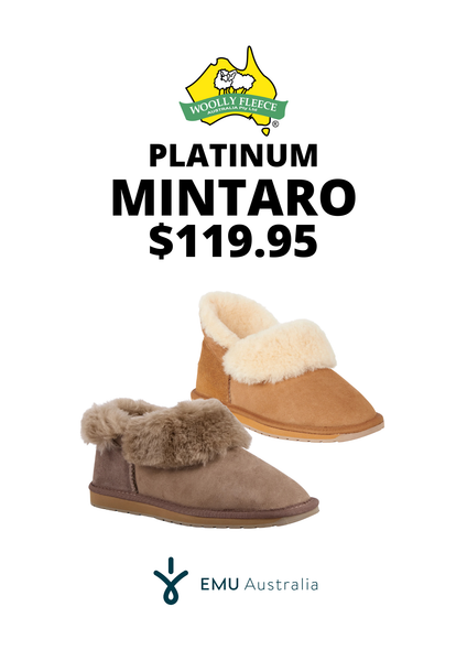 Footwear - Emu - Platinum, Mintaro Sheepskin Slipper