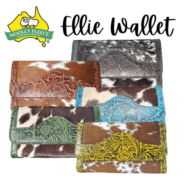 Ellie - Cowhide and Leather Wallet