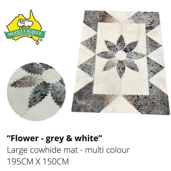 DESIGNER COW HIDE MATS - RECTANGLE SHAPE