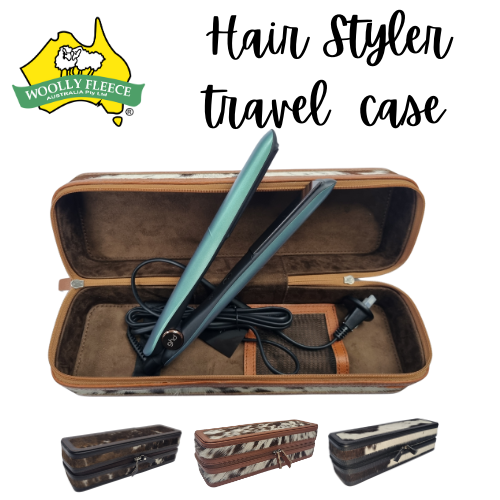 Cowhide Hair Styler Travel Case