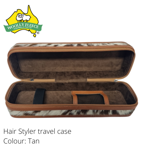 Cowhide Hair Styler Travel Case