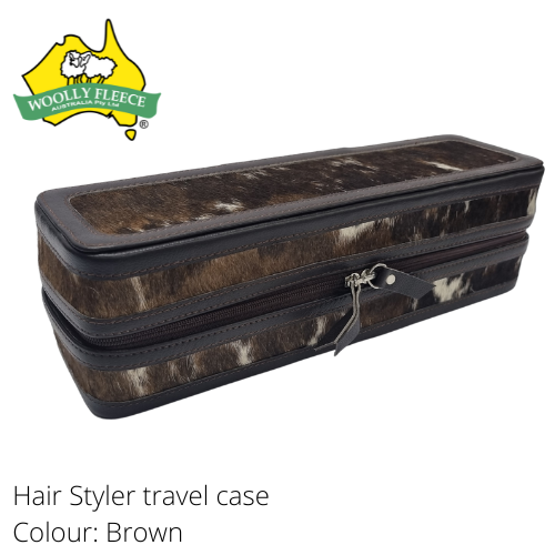 Cowhide Hair Styler Travel Case