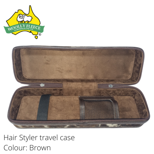 Cowhide Hair Styler Travel Case