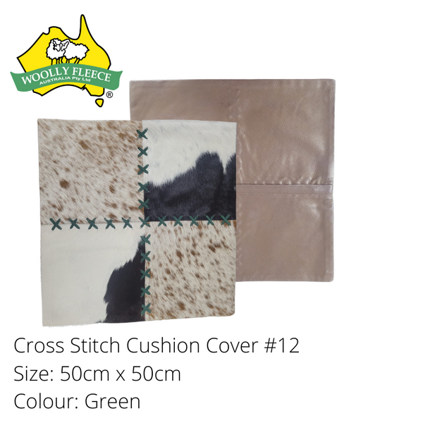 Cowhide Cushion cover - Cross Stitch, 50cmx50cm