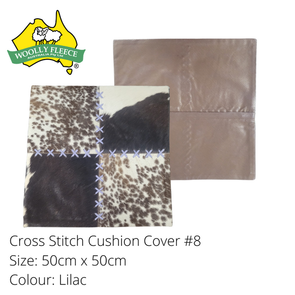 Cowhide Cushion cover - Cross Stitch, 50cmx50cm