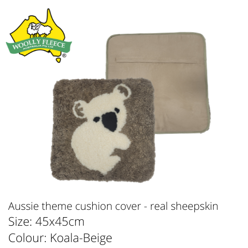 Home Decor - Aussie Themed Sheepskin Cushion covers
