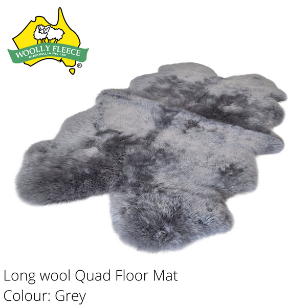 Home Decor - Longwool Sheepksin Quad Rug