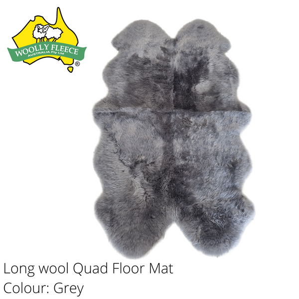 Home Decor - Longwool Sheepksin Quad Rug