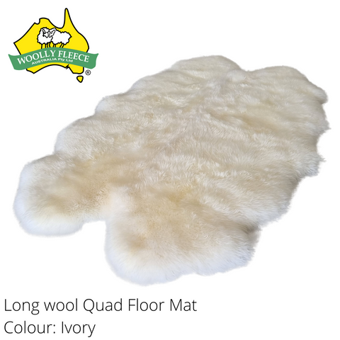 Home Decor - Longwool Sheepksin Quad Rug