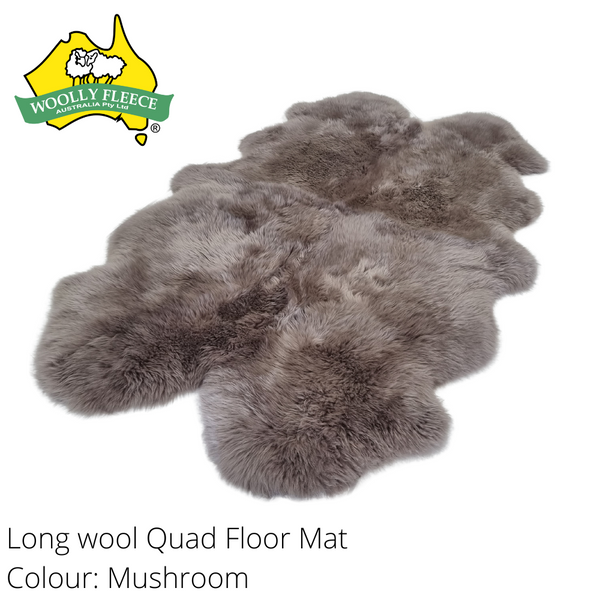 Home Decor - Longwool Sheepksin Quad Rug