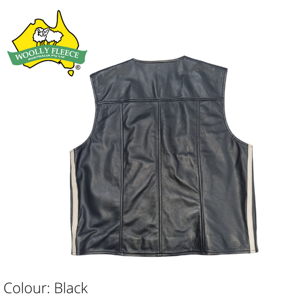 Leather Vest -2xlarge only