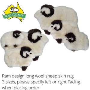 Home Decor - Ram Design Long wool Rug, Three sizes avalible!
