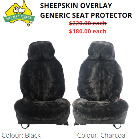 Car Accessories - Sheepskin seat protector overlay